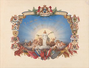 Design for an Honorary Diploma, 1869. Creator: Jan Philip Koelman.