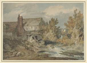 Watermill near a Flowing Brook, 1795-1797. Creator: JMW Turner.