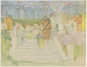 Tableau vivant on the occasion of the wedding of Queen Wilhelmina in 1901, 1871-1906. Creator: Pieter de Josselin de Jong.