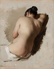 Nude study, 1850s. Creator: Amalia Lindegren.