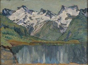 A Mountain Lake. Study from North Norway, c1900s. Creator: Anna Katarina Boberg.