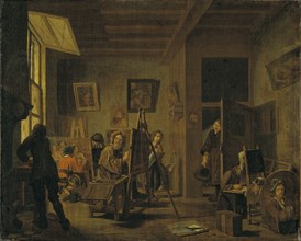 A Painter's Studio, early-mid 18th century. Creator: Jan Josef Horemans I.