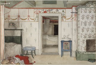Brita's Forty Winks. From A Home (26 watercolours), c1894. Creator: Carl Larsson.