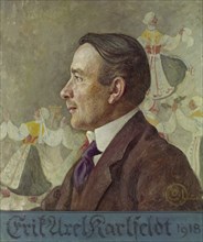 Erik Axel Karlfedt, the poet, 1918. Creator: Carl Larsson.