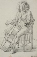Cello player. Creator: Cornelis Saftleven.
