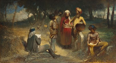 Examining the Spy. Motif from the Indian Mutiny, after 1859. Creator: Egron Sellif Lundgren.