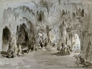 The Cave of Painshill. Creator: Elias Martin.