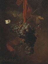 Bunch of Grapes, late 17th-early 18th century. Creator: Godfried Schalcken.