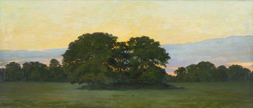 Oaks, evening mood, 1899. Creator: Gunnar G:son Wennerberg.