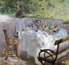 Breakfast Time, 1887. Creator: Hanna Pauli.