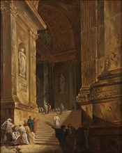 A Temple Staircase. Piece of Architecture. Creator: Johan Gottlob Brusell.