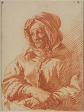 Portrait of an Elderly Woman Wearing a Kerchief Creator: Karel Du Jardin.