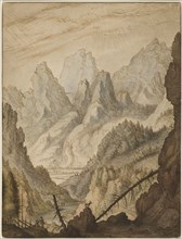 Mountain landscape, (late 1650s (?)). Creator: Lambert Doomer.
