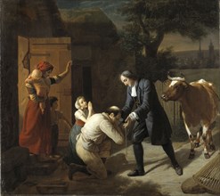 Fénélon returns a Stolen Cow to a Peasant, c19th century. Creator: Louis Hersent.
