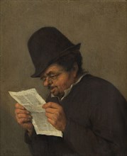 Bust of an Old Peasant Reading a Paper, after 1647. Creator: Unknown.