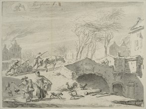Village Scene (January), c17th century. Creator: Nicolaes Berchem.