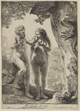 Adam and Eve in Paradise, 1638. Creator: Rembrandt Harmensz van Rijn.