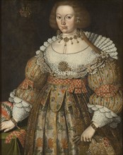 Beata von Yxkull, married Gyllenstierna (1618-1667), 1640. Creators: Anon, Erik Karlsson Gyllenstierna.