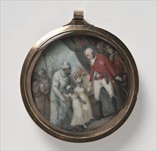 Lord Charles Cornwallis (1738-1805) receiving Tipu Sahib's Sons, c1792. Creators: Anon, Henry Singleton.