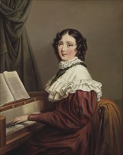 Mathilda Valeria Beatrix d´Orozco (1796-1863), composer, singer, early-mid 19th century. Creator: Axel Johan Fägerplan.