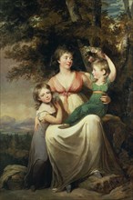 Hedvig Wegelin (1766-1842), married Tersmeden with daughters, late 18th-early 19th century. Creator: Carl Fredrik von Breda.
