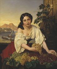Italian Fruit Seller, 1865. Creator: Carl Gustaf Plagemann.