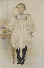 Martha Winslow as a Girl, 1896. Creator: Carl Larsson.