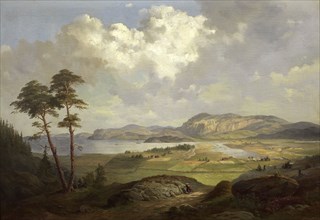 Landscape from Tröndelagen, 1861. Creator: Charles XV, King of Sweden.