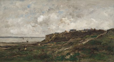 Low Tide at Villerville, 1873. Creator: Charles Francois Daubigny.