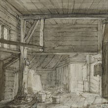 Interior of a storage room. Creator: Cornelis Saftleven.