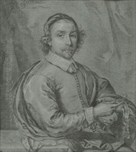 Half-Length Portrait of a Man Holding a Watch. Creator: Unknown.