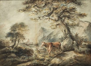 Landscape with Cattle, 1785. Creator: Elias Martin.