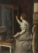 In the studio, 1894. Creator: Emanuel Lindgren.