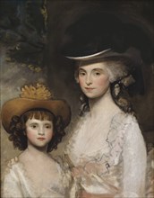 Mrs. Blades and her Daughter, c1770s. Creator: Gilbert Stuart.