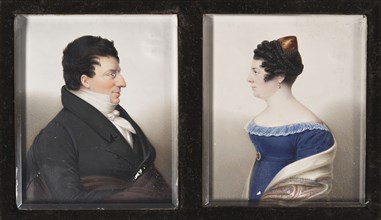 Michael Benedicks (1768-1845), married to 1. Fanny Isak (1775-1802), 2. Henriette..., 1824. Creator: Jakob Axel Gillberg.