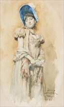 Woman in bonnet, 1885. Creator: Jenny Nystrom.