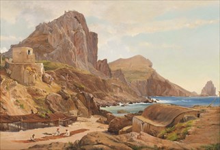 Marina Piccola, Capri, c.1844. Creator: Louis Gurlitt.