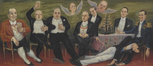 Little Christmas Eve Club, 1933. Creator: Nils Dardel.