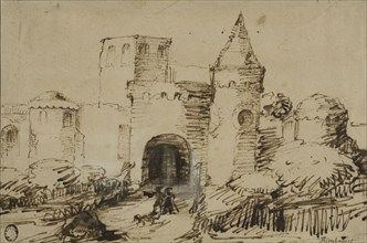 Landscape with mount. Creator: Rembrandt Harmensz van Rijn.