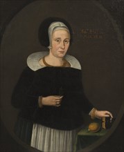 Margareta Zaebråzyntia Bureus, 1594-1657, married to 1. Elaus Terserus 2. Uno Troilius, 1643. Creator: Anon.