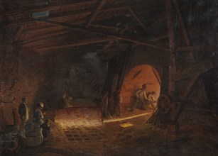 The blast furnace, 1873. Creator: Vilhelm Wallander.