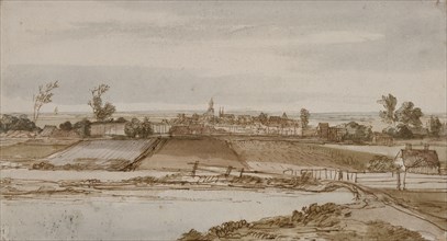 Landscape with a view of Arnhem. Creator: Pieter de With.