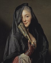 The Lady with the Veil (the Artist's Wife), 1768. Creator: Alexander Roslin.
