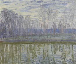 On the Shores of Loing, 1896. Creator: Alfred Sisley.