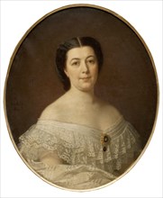 Oscara Fredrica Leopoldina Wahlström (1828-1895), married to banker..,c19th century. Creator: Amalia Lindegren.