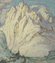 Snowy Mountains. Study from Lofoten, 1930. Creator: Anna Katarina Boberg.