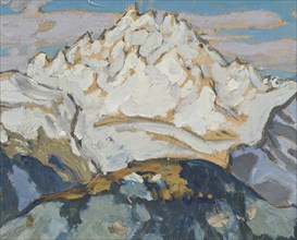 The White Mountain Top. Study from Switzerland. Creator: Anna Katarina Boberg.