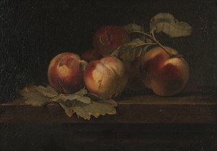 Still Life with Peaches, late 18th-early 19th century. Creator: ttributed to Gerard van Spaendonck  (1746-1822)  .