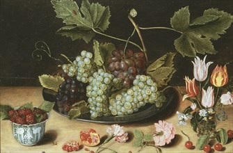 Still Life with Fruit and Flowers. Creator: Attributed to Jan Soreau.