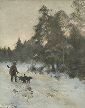 The Hunter, 1891. Creator: Bruno Liljefors.